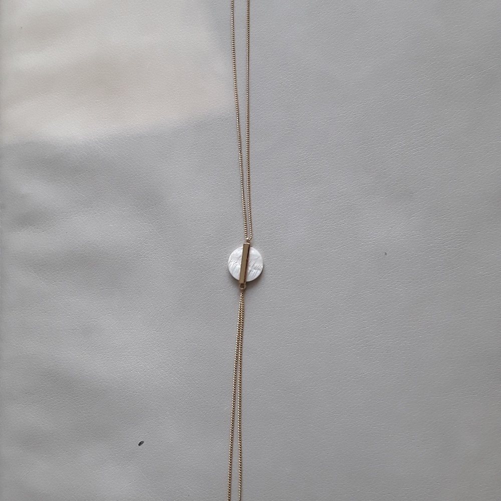 BCBG Necklace with rhinestones on end
